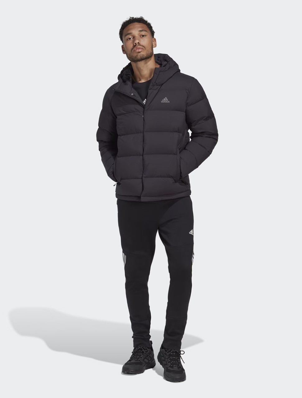 Куртка чоловіча Adidas HELIONIC HO JKT чорна HN5640 — фото 4
