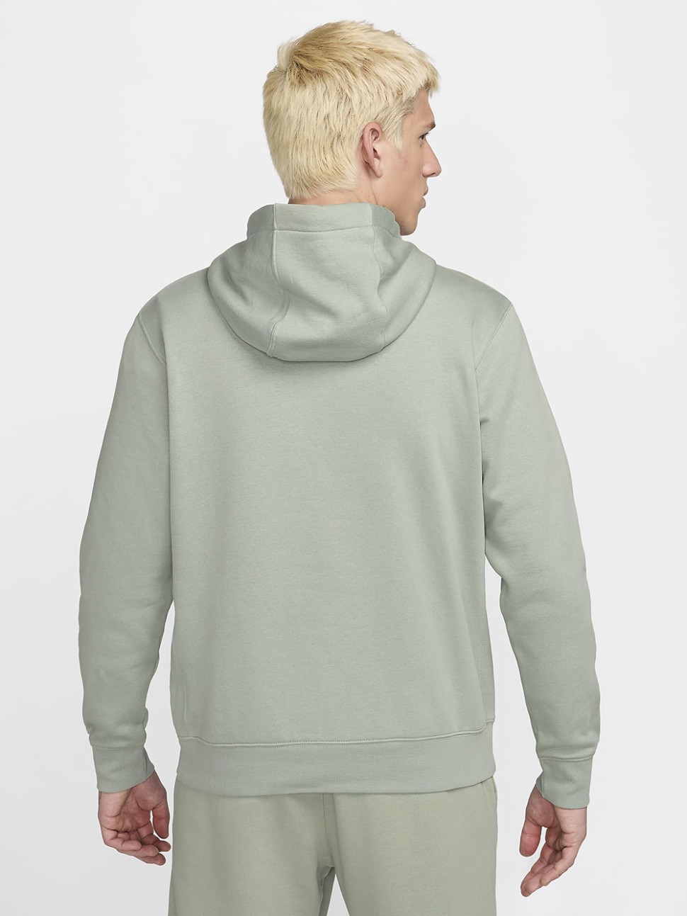 Толстовка чоловіча Nike M NSW CLUB HOODIE PO BB зелена BV2654-371 — фото 3