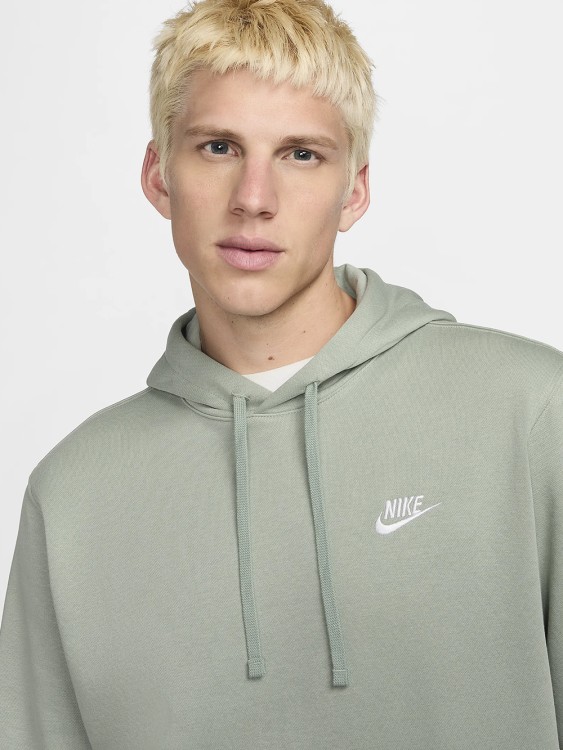 Толстовка мужская Nike M NSW CLUB HOODIE PO BB зеленая BV2654-371 изображение 4