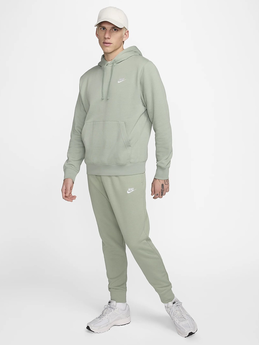 Толстовка чоловіча Nike M NSW CLUB HOODIE PO BB зелена BV2654-371 изображение 8