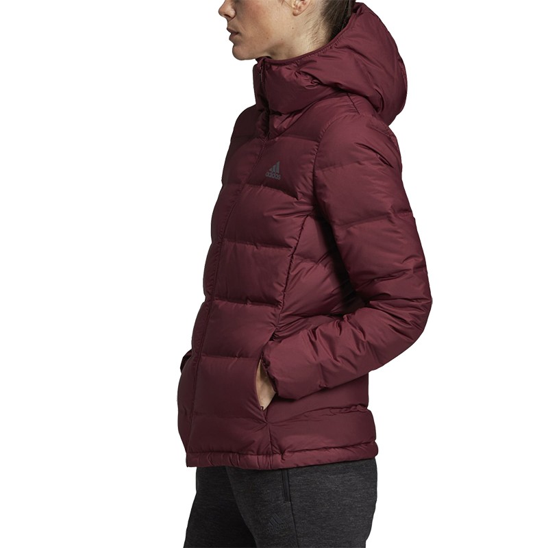 Куртка жіноча Adidas Helionic Hooded бордова DZ1495 — фото 2