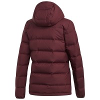 Куртка женская Adidas Helionic Hooded бордовая DZ1495 изображение 4