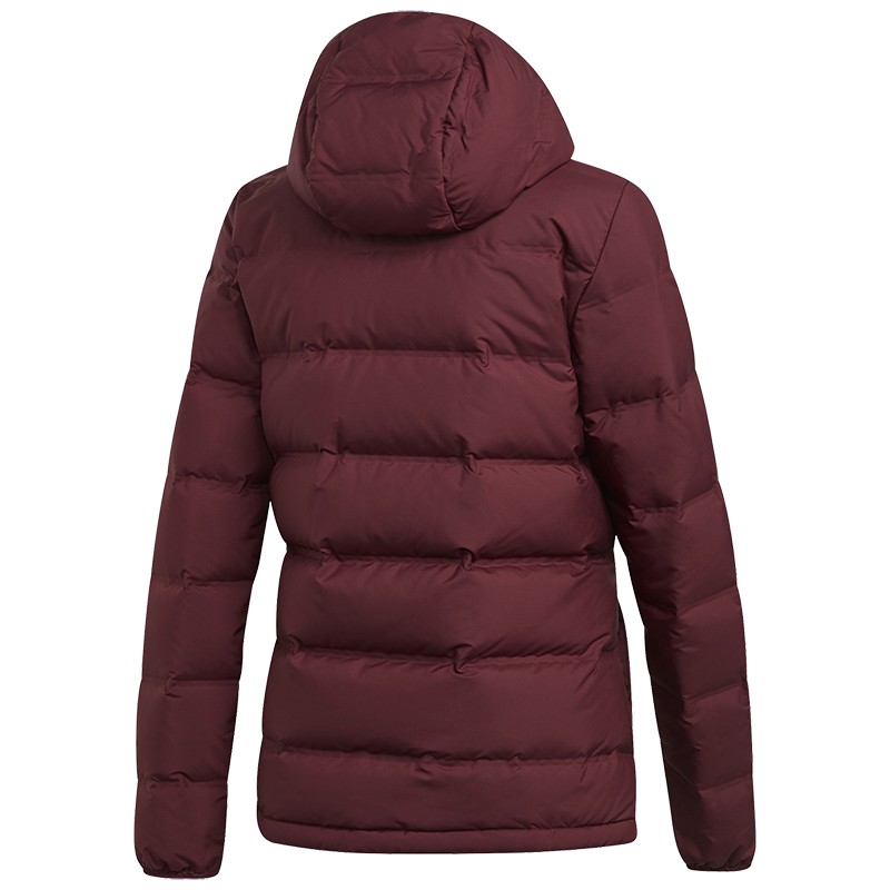 Куртка женская Adidas Helionic Hooded бордовая DZ1495 изображение 4