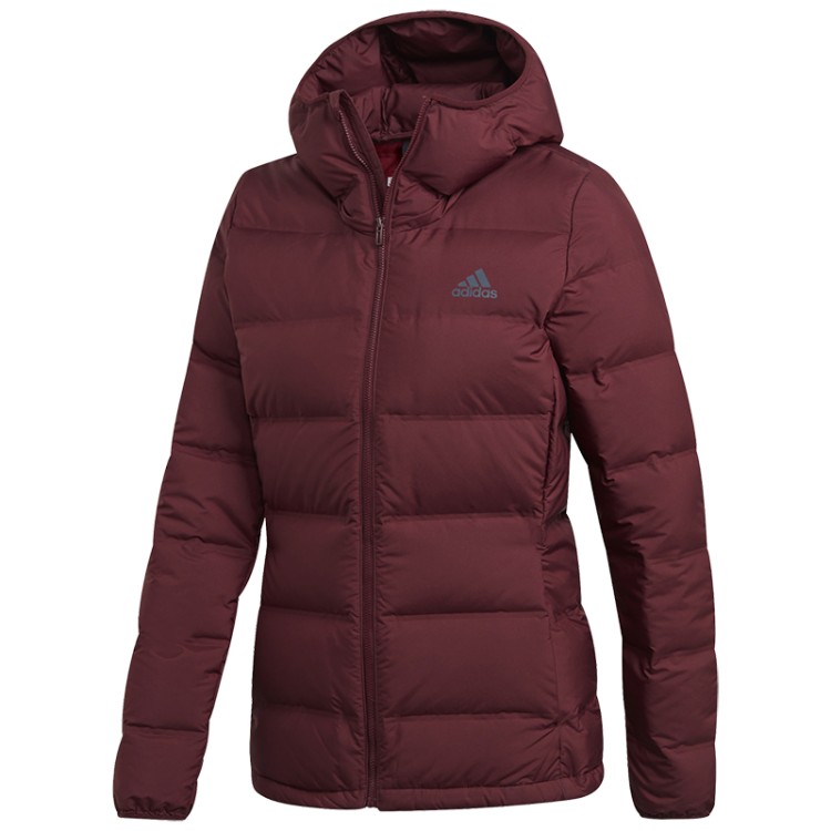 Куртка женская Adidas Helionic Hooded бордовая DZ1495 изображение 1