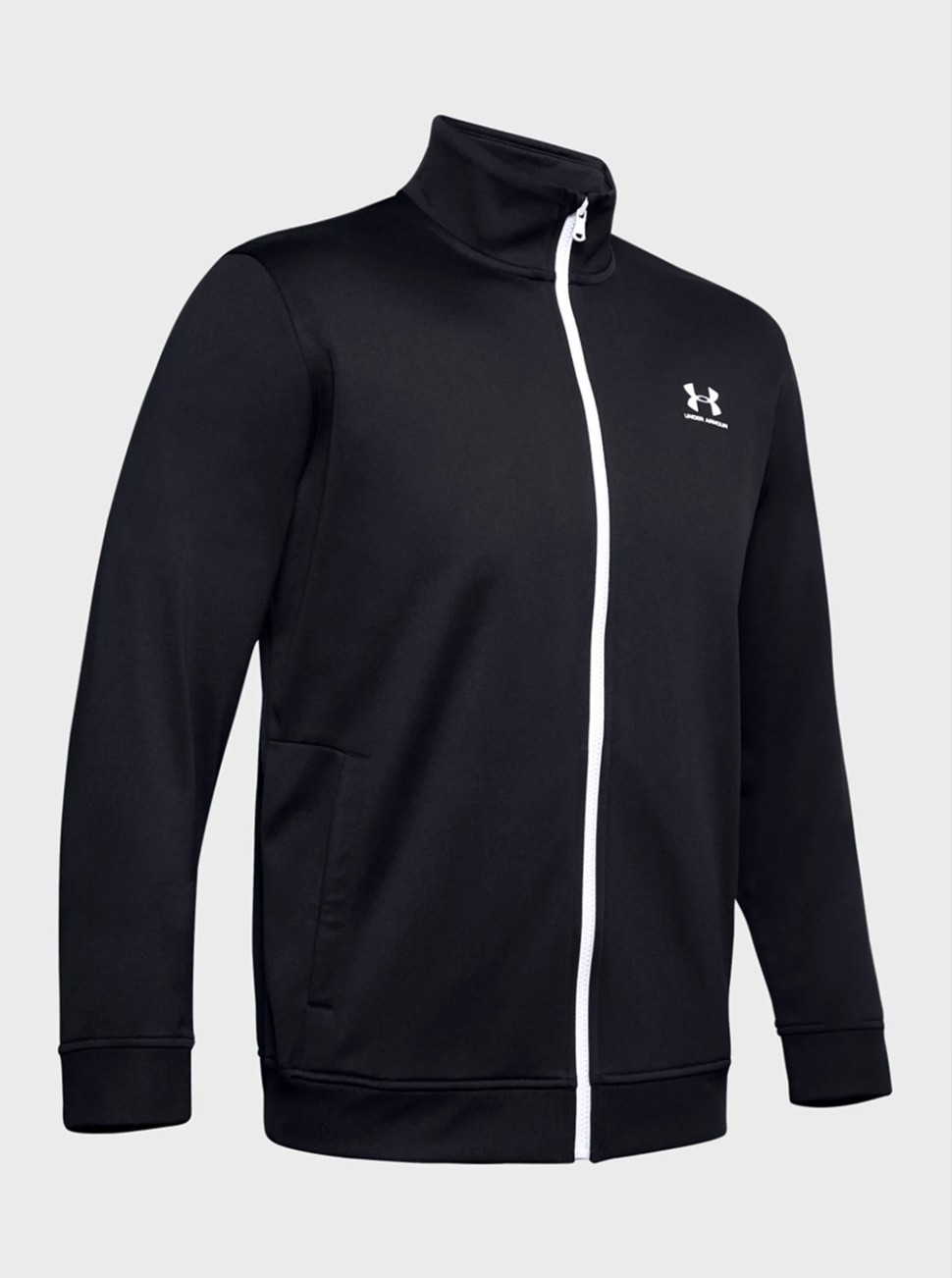 Толстовка чоловіча Under Armour SPORTSTYLE TRICOT JACKET чорна 1329293-002 — фото 6