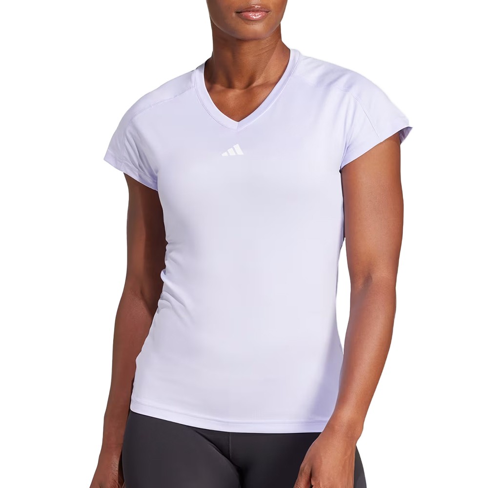 Футболка женская Adidas TR-ES MIN T фиолетовая JC9564