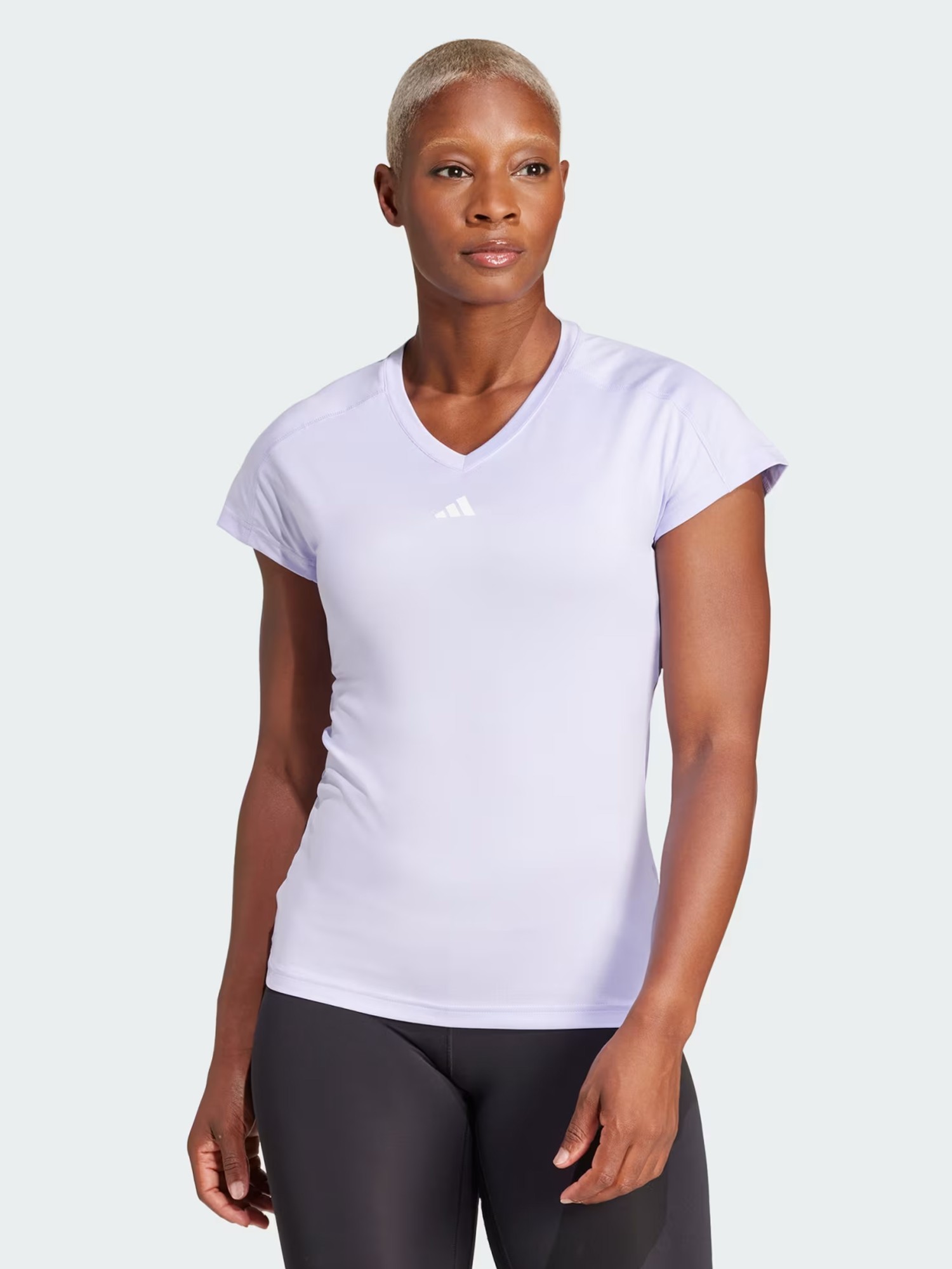 Футболка женская Adidas TR-ES MIN T фиолетовая JC9564 изображение 2