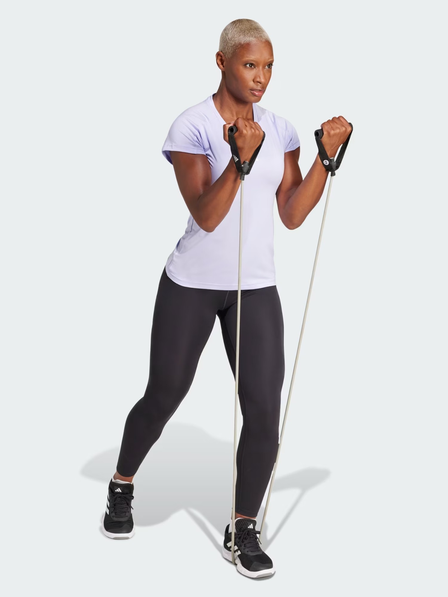 Футболка женская Adidas TR-ES MIN T фиолетовая JC9564 изображение 4