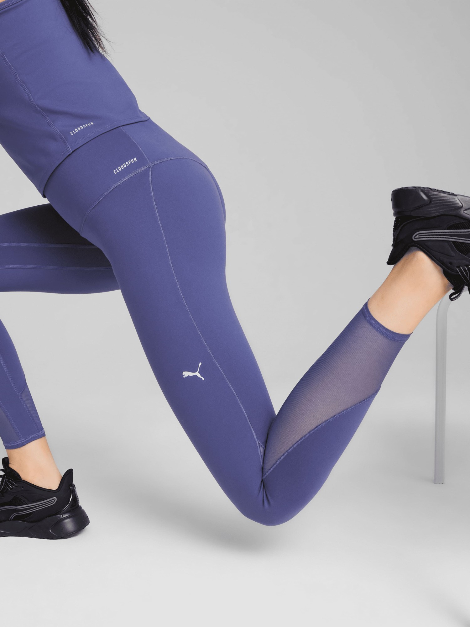 Леггинсы женские Puma W CLOUDSPUN HW 7/8 TIGHT фиолетовые 52666246 изображение 4