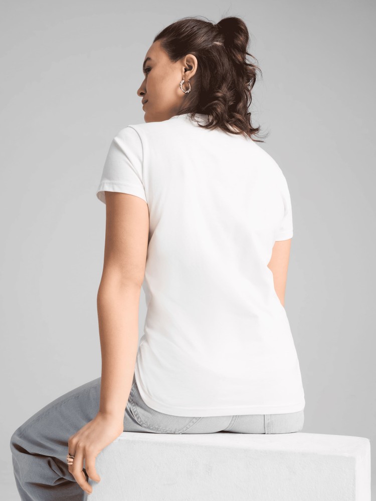 Футболка жіноча Puma GRAPHICS Branded Leaf Tee біла 68508202 изображение 3