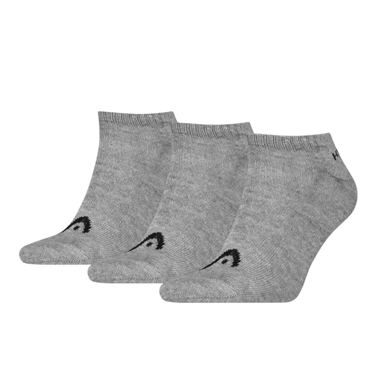 Носки унисекс  HEAD ELEMENTS ALL SPORTS SNEAKER 3P серые 701229011004