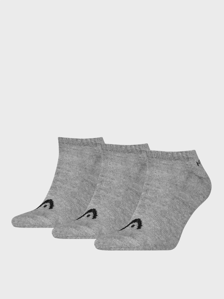Носки унисекс  HEAD ELEMENTS ALL SPORTS SNEAKER 3P серые 701229011004 изображение 2