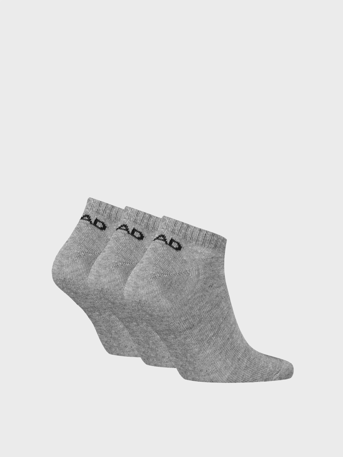 Носки унисекс  HEAD ELEMENTS ALL SPORTS SNEAKER 3P серые 701229011004 изображение 3