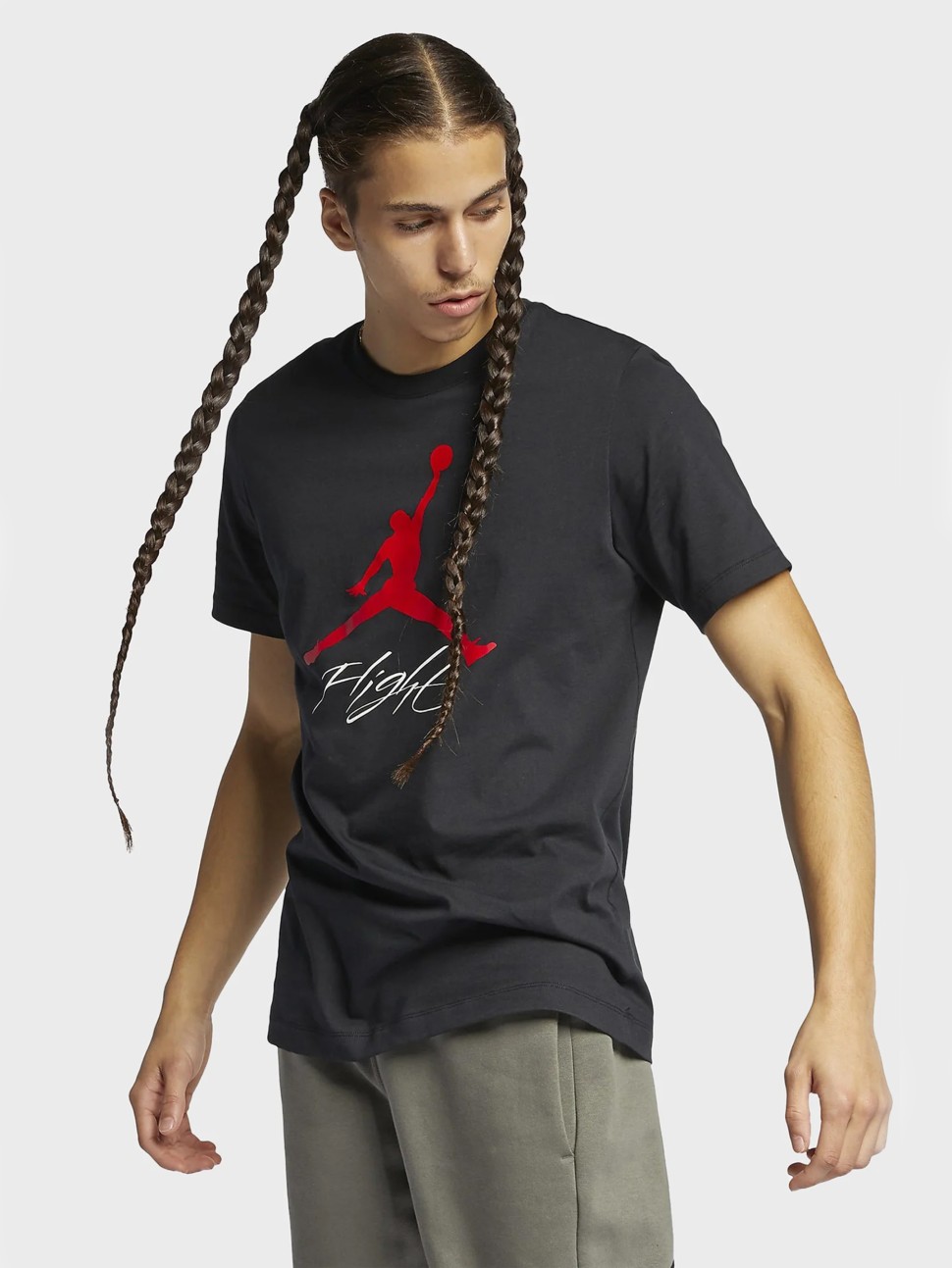 Футболка чоловіча Nike JUMPMAN FLIGHT HBR TEE чорна AO0664-010 — фото 2