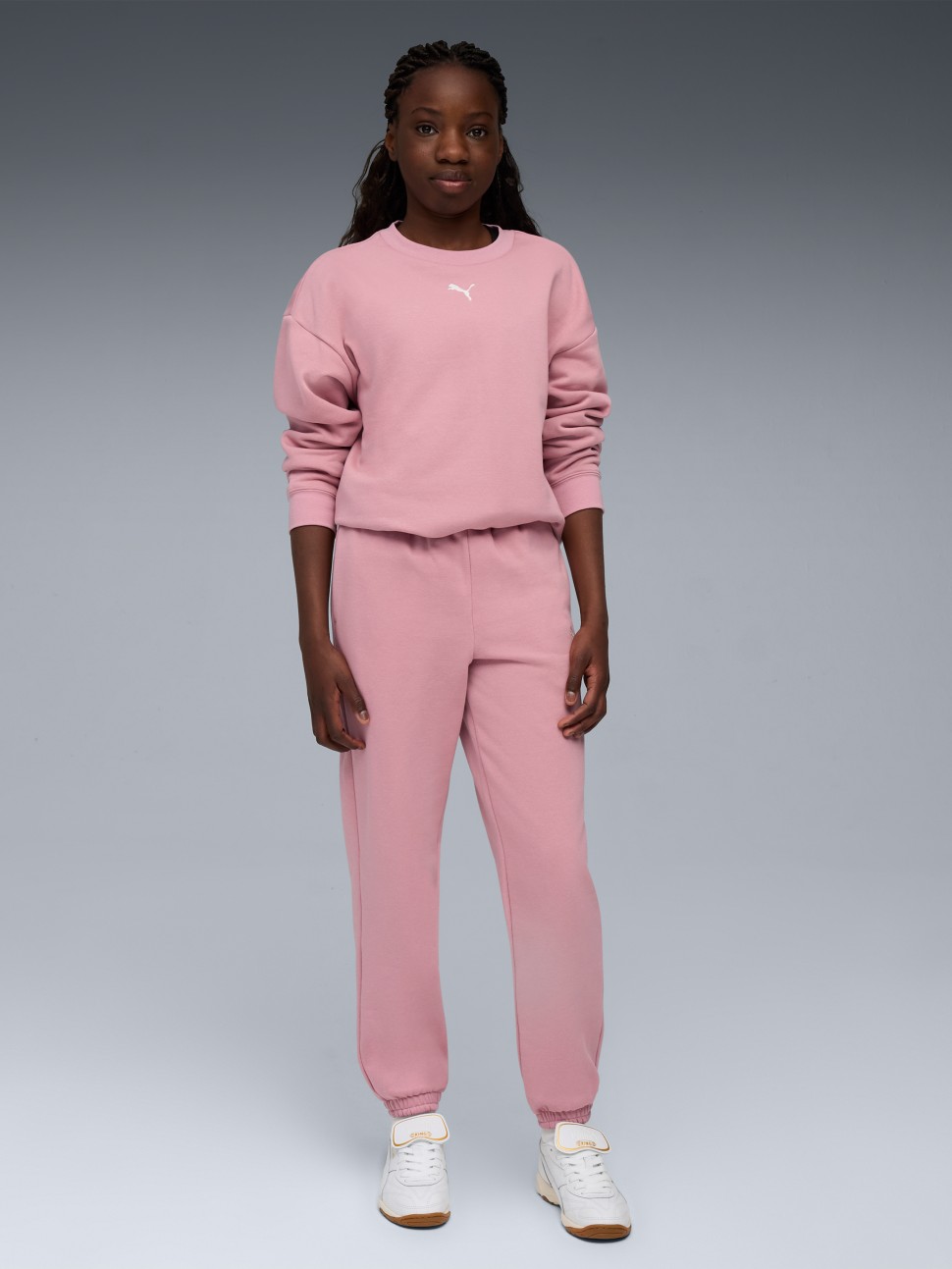 Костюм дитячий Puma Loungewear Sweat Suit рожевий 68972765 — фото 2