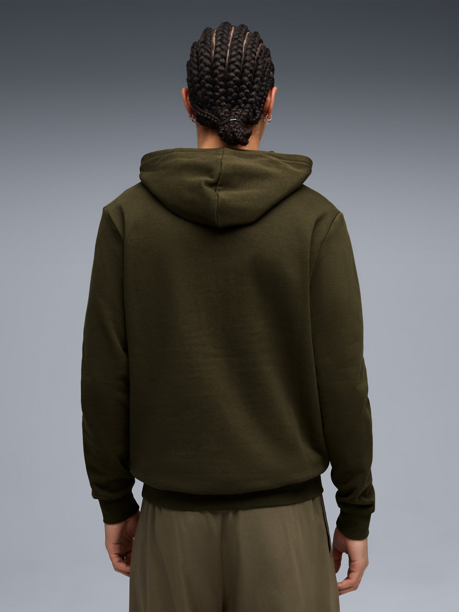 Толстовка чоловіча Puma ESS BLOCK Hoodie FL хакі 68468682 изображение 3