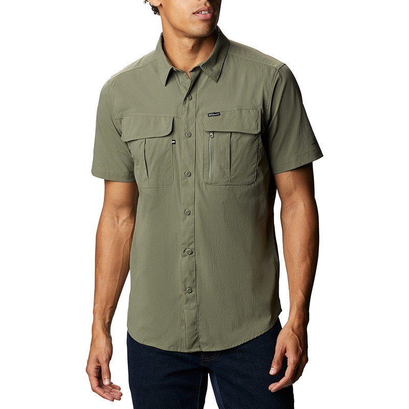 Рубашка мужская Columbia Newton Ridge ™ Short Sleeve зеленая 1930601-397 изображение 1