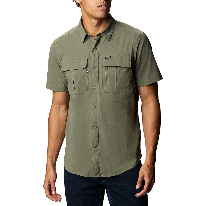 Рубашка мужская Columbia Newton Ridge ™ Short Sleeve зеленая 1930601-397 — фото 1