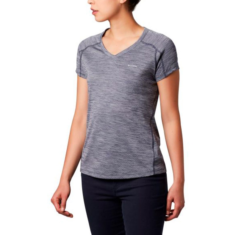 Футболка жіноча Columbia Zero Rules ™ Short Sleeve Shirt темно-синя 1533571-466 — фото 4