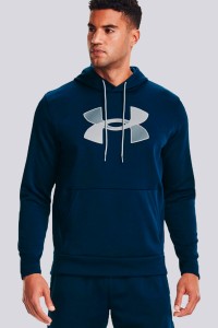 Чоловіча толстовка Under Armour Ua Armour Fleece Big Logo Hd синя 1357085-408 изображение 2