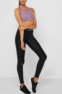 Леггинсы женские Under Armour Ua Hg Armour Legging Branded Wb черные 1333235-001 изображение 2