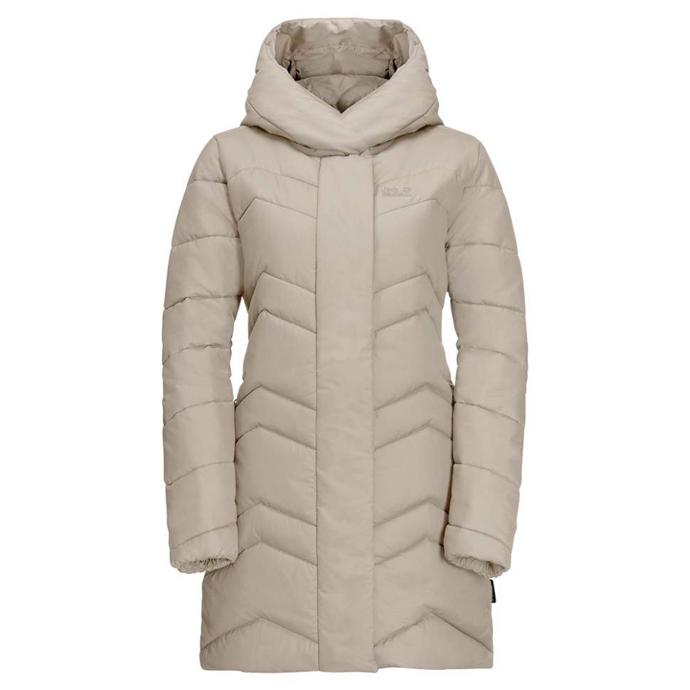 Куртка жіноча Jack Wolfskin  Kyoto Coat W світло-сіра 1204943-6260 — фото 1
