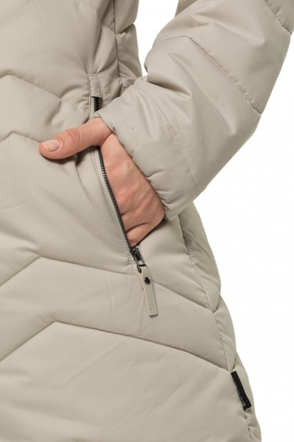 Куртка жіноча Jack Wolfskin  Kyoto Coat W світло-сіра 1204943-6260 — фото 4