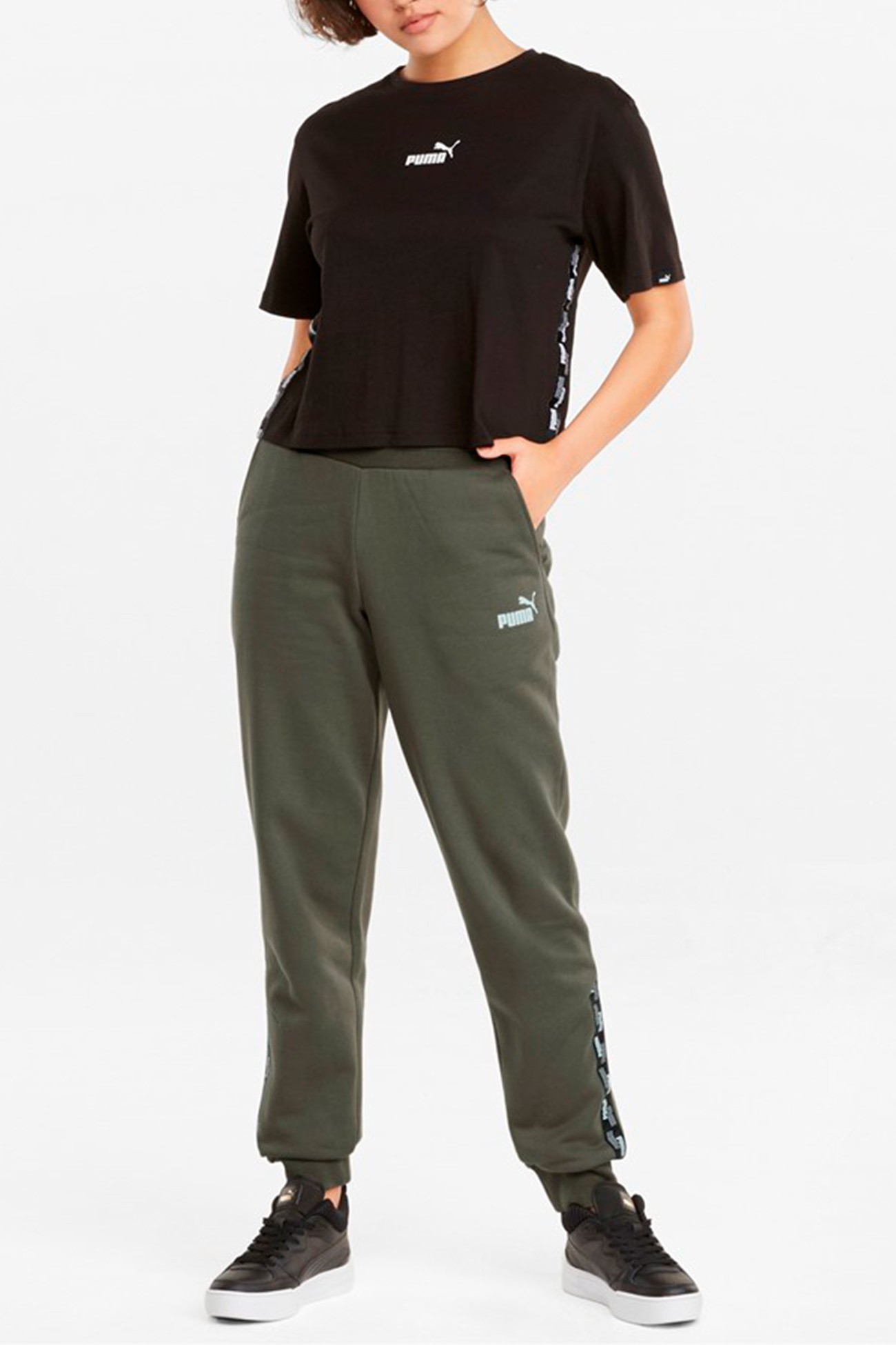 Штани жіночі Puma хакі 58954644  изображение 3