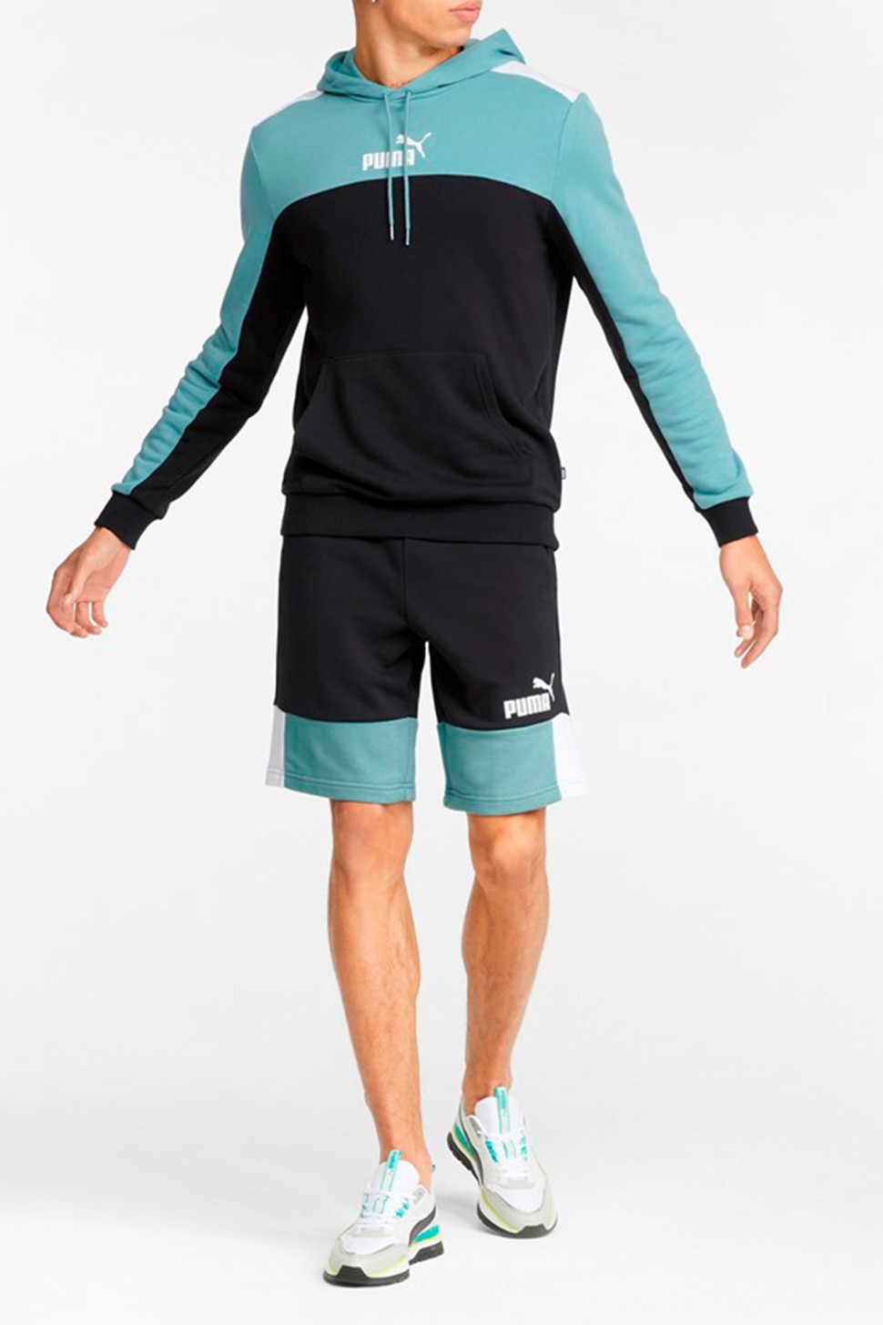 Шорти мужские Puma Ess+ Block Shorts 10 черные 84742950 — фото 3 — Sport City Шорти мужские Puma Ess+ Block Shorts 10 черные 84742950 — фото 3