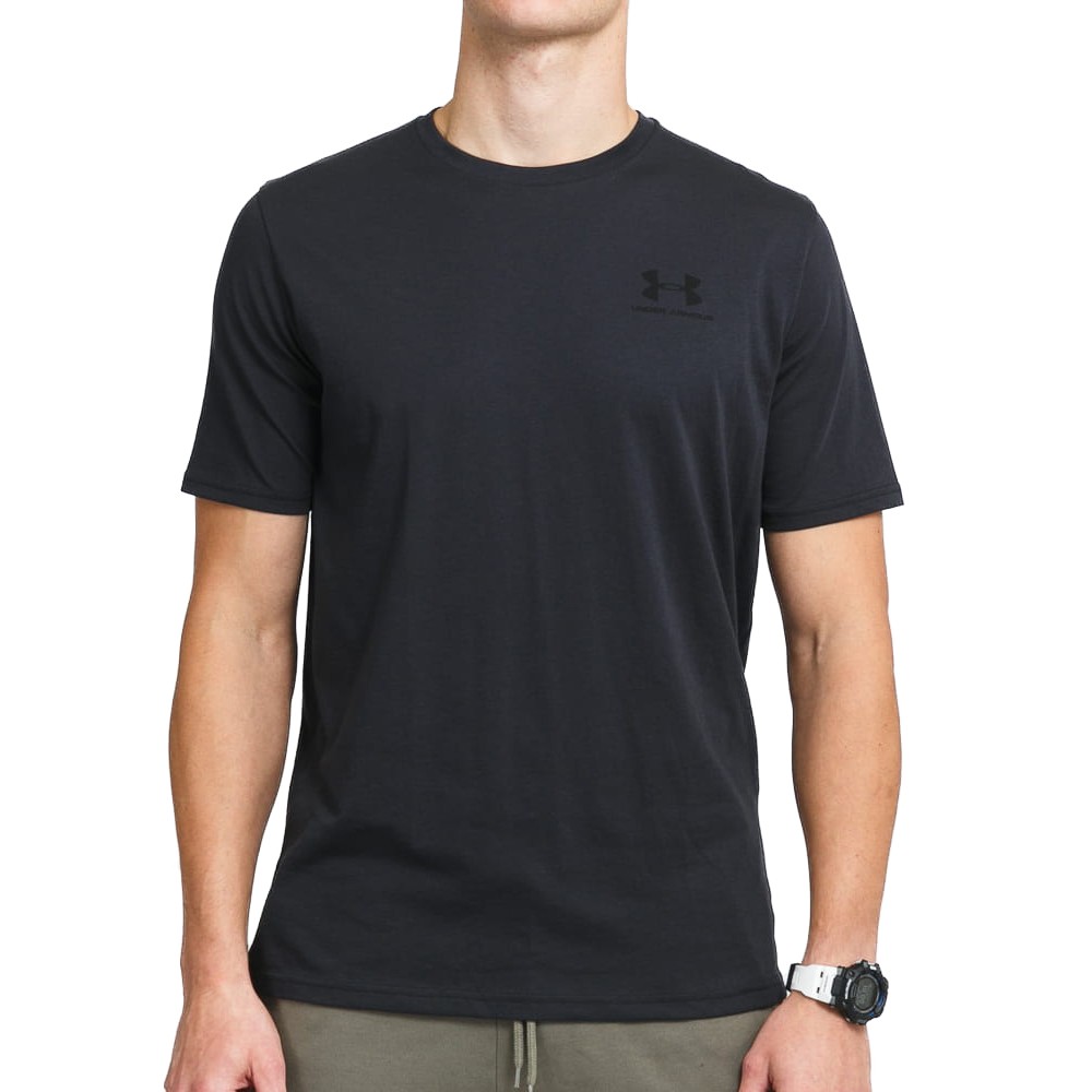 Футболка чоловіча Under Armour UA SPORTSTYLE LC SS чорна 1326799-001 изображение 1
