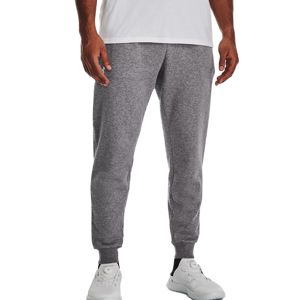 Брюки мужские Under Armour UA Rival Fleece Joggers серые 1379774-025 изображение 1
