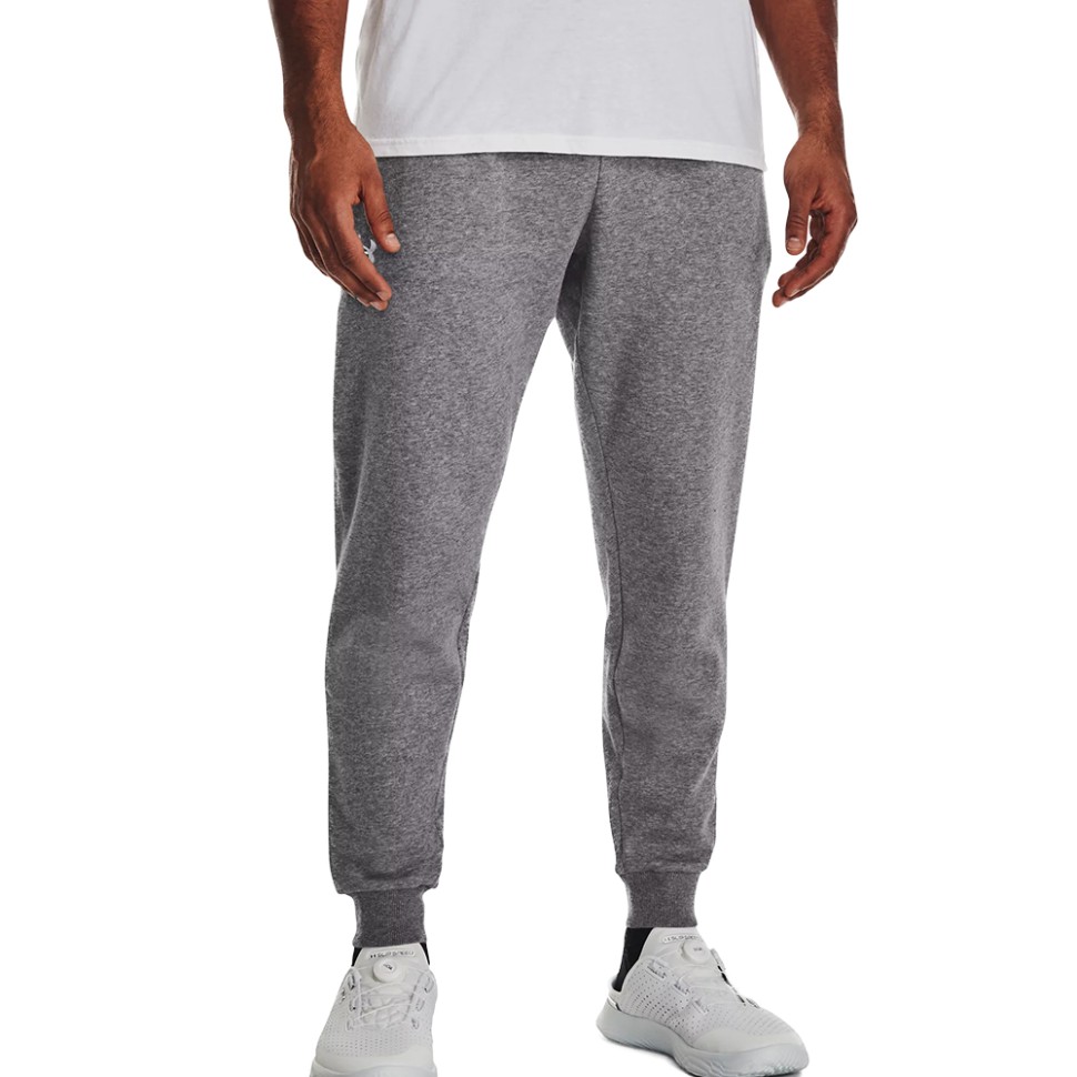 Штани чоловічі Under Armour UA Rival Fleece Joggers сірі 1379774-025 — фото 1