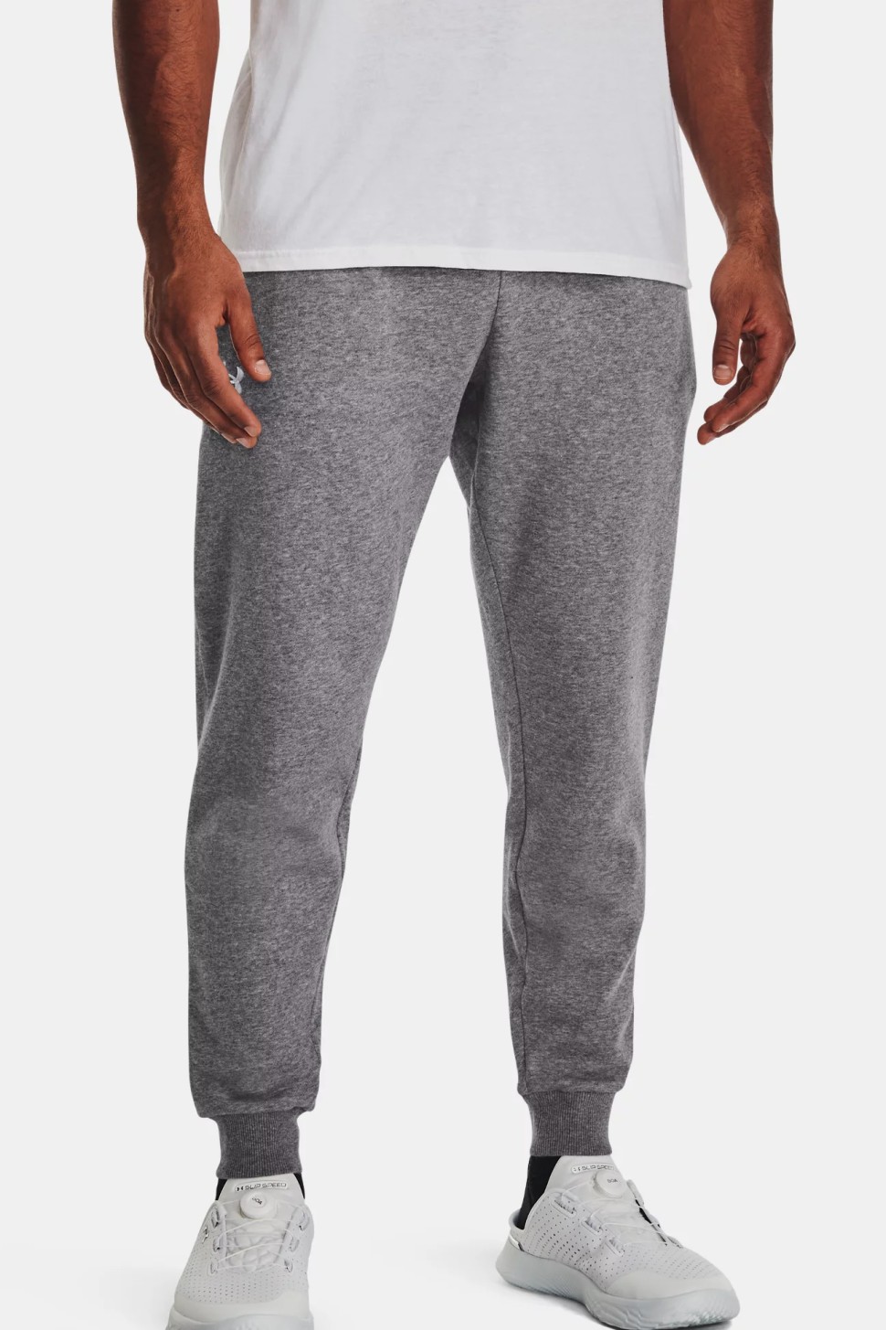 Штани чоловічі Under Armour UA Rival Fleece Joggers сірі 1379774-025 — фото 2