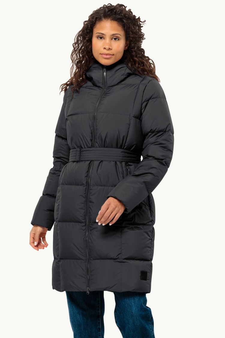 Куртка жіноча Jack Wolfskin FROZEN LAKE COAT W чорна 1206132-6000 изображение 2