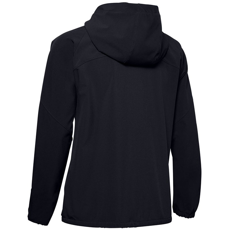 Вітровка жіноча Under Armour Woven Hooded Jacket чорна 1351794-001 — фото 2