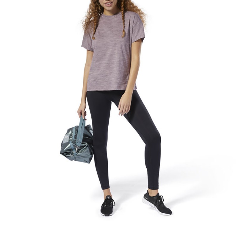 Футболка жіноча Reebok Training Essentials Marble фіолетова DU4922 изображение 2