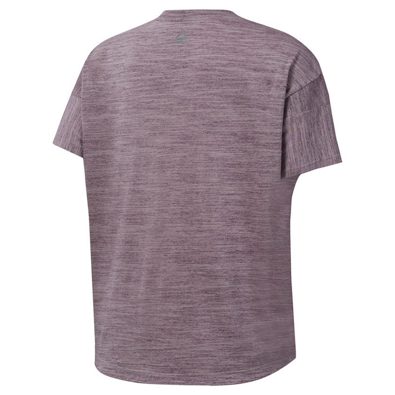 Футболка жіноча Reebok Training Essentials Marble фіолетова DU4922 изображение 3