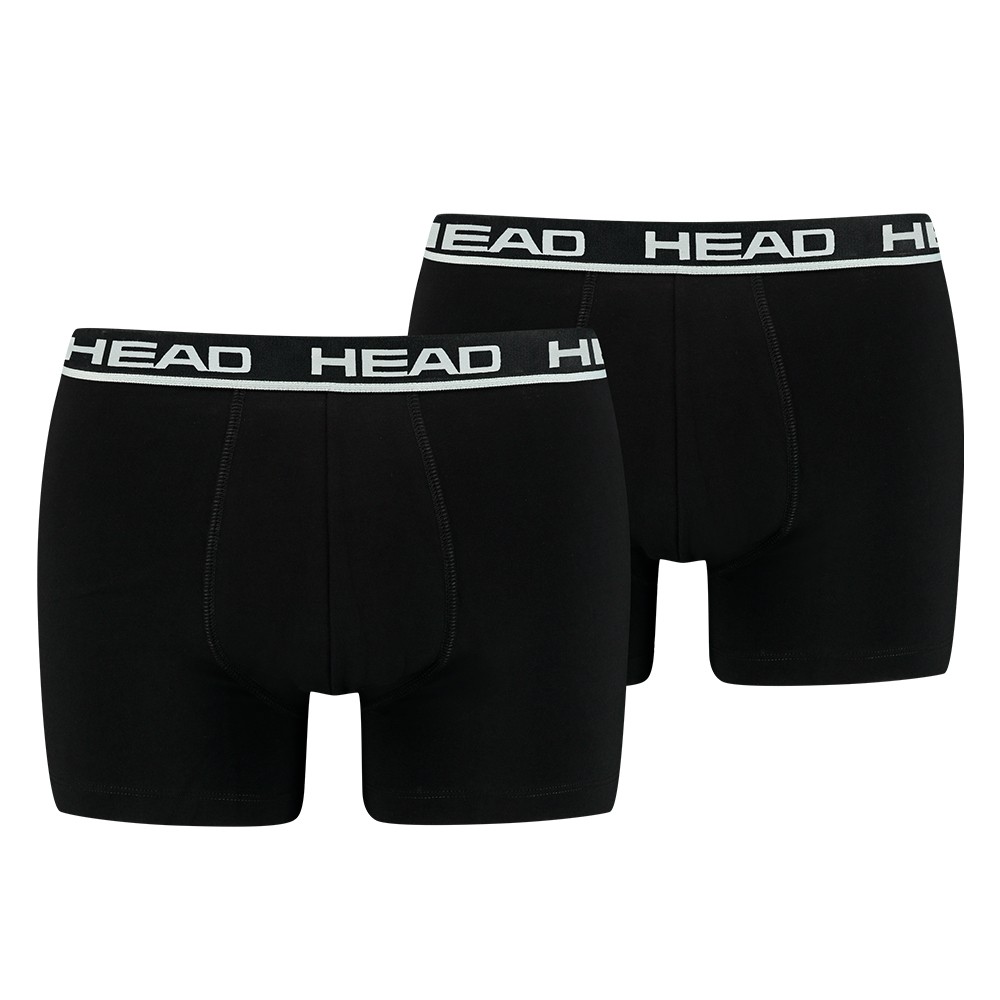 Боксеры мужские HEAD BASIC BOXER 2P черные 701202741005