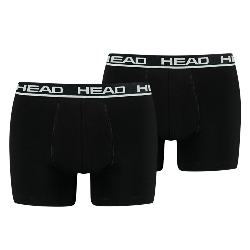 Трусы мужские HEAD BASIC BOXER 2P черные 701202741005 изображение 1