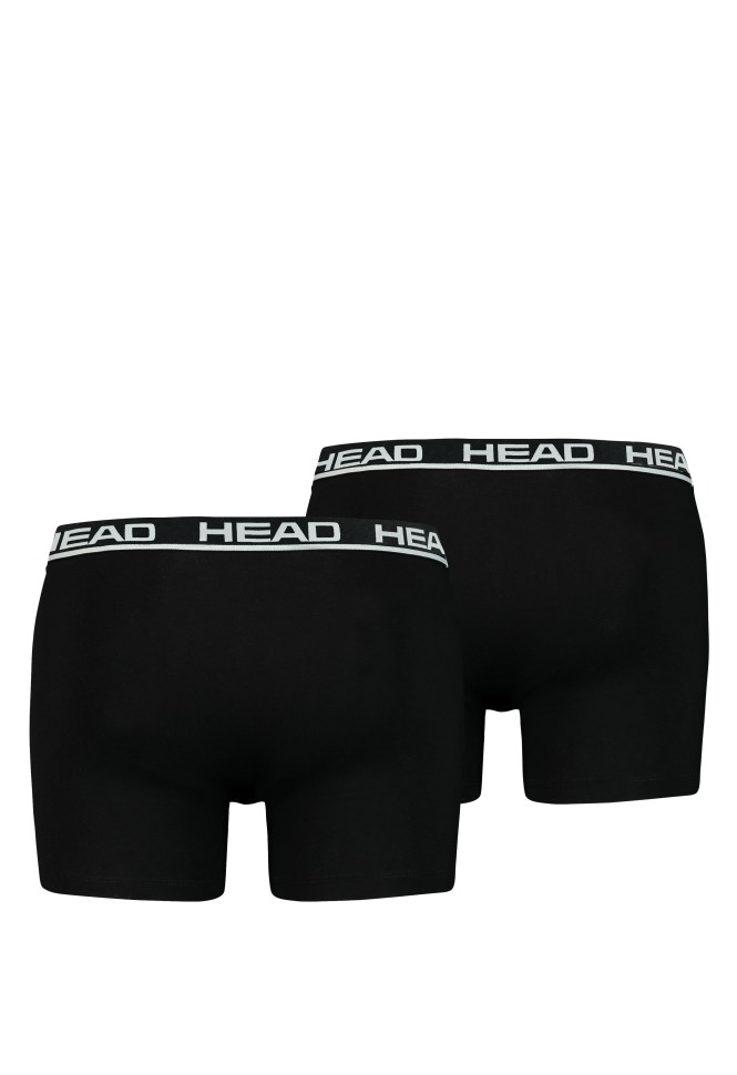 Трусы мужские HEAD BASIC BOXER 2P черные 701202741005 изображение 3