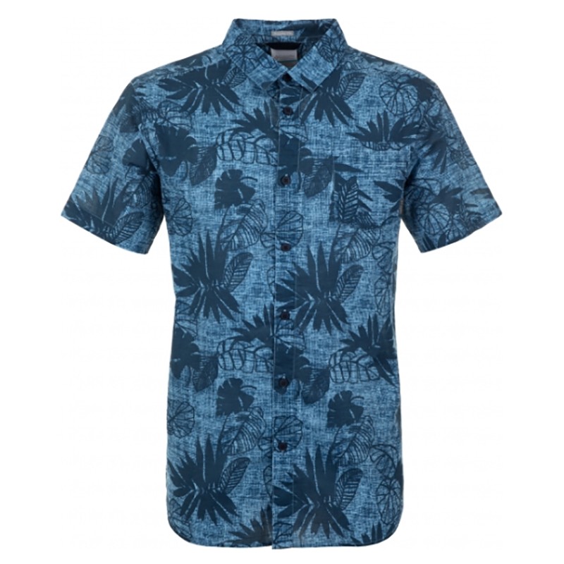Сорочка чоловіча Columbia Under Exposure™ II Short Sleeve Shirt синя 1577751-440 — фото 1