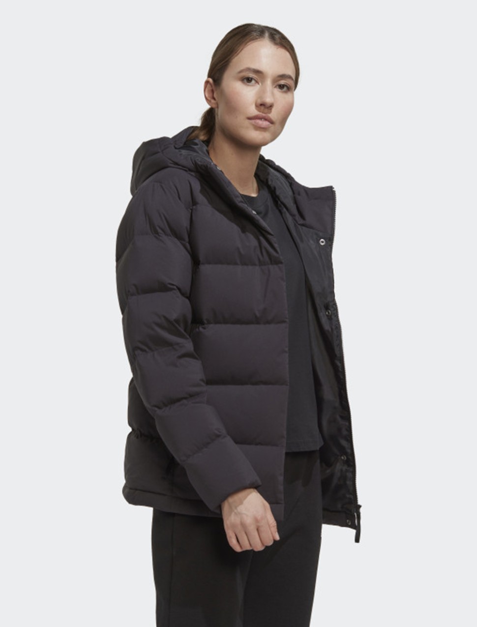 Куртка жіноча Adidas W HELIONIC HO J чорна HN5641 — фото 2