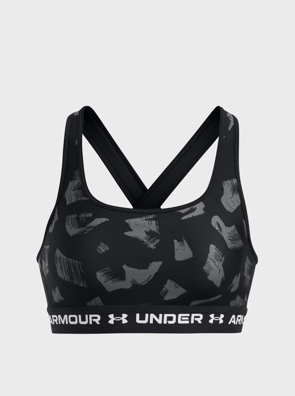 Бра жіночий Under Armour Crossback Mid Print чорний 1361042-009 — фото 5