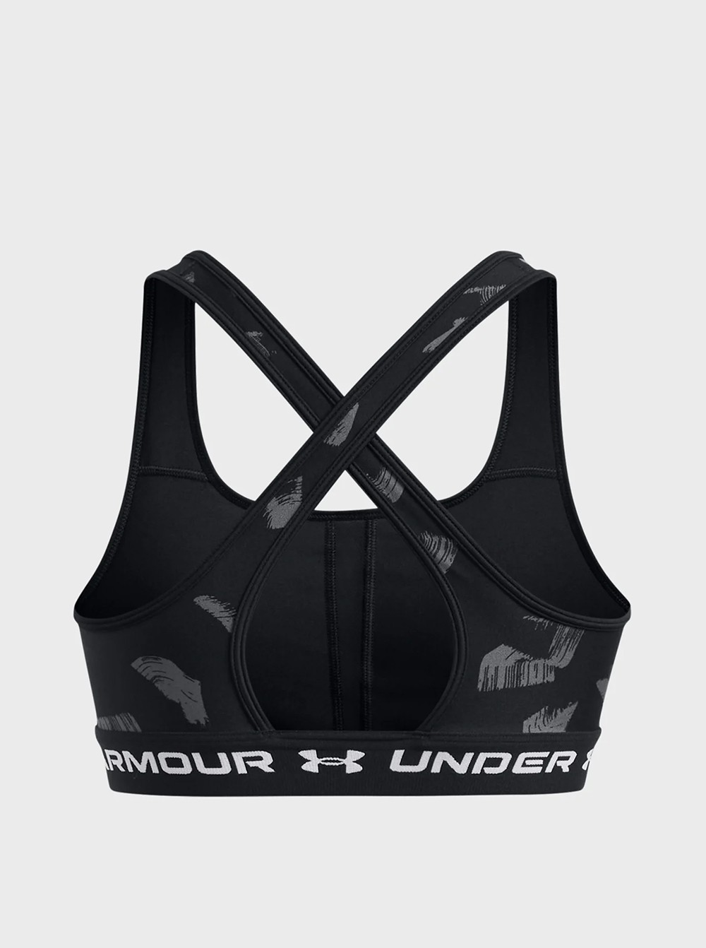 Бра жіночий Under Armour Crossback Mid Print чорний 1361042-009 изображение 12