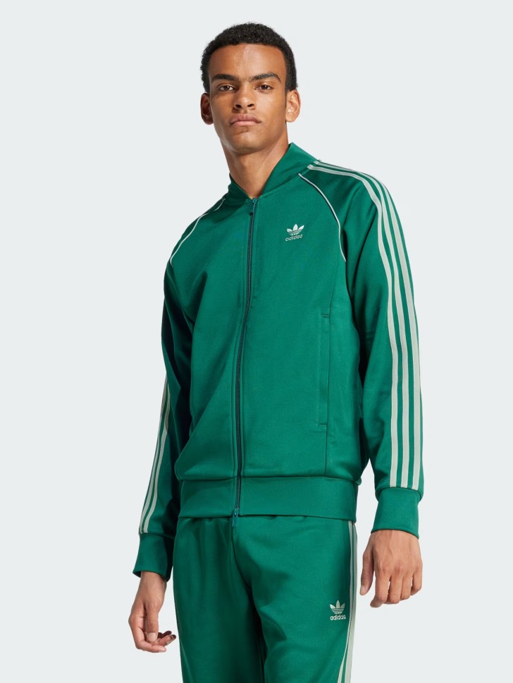 Толстовка чоловіча Adidas SST TT зелена JC9922 изображение 2