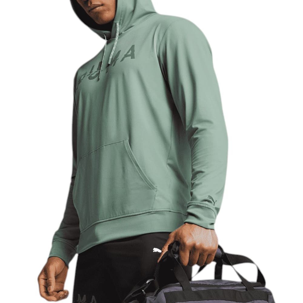 Толстовка мужская Puma CLOUDSPUN BRANDED HOODIE зеленая 52667830 изображение 1