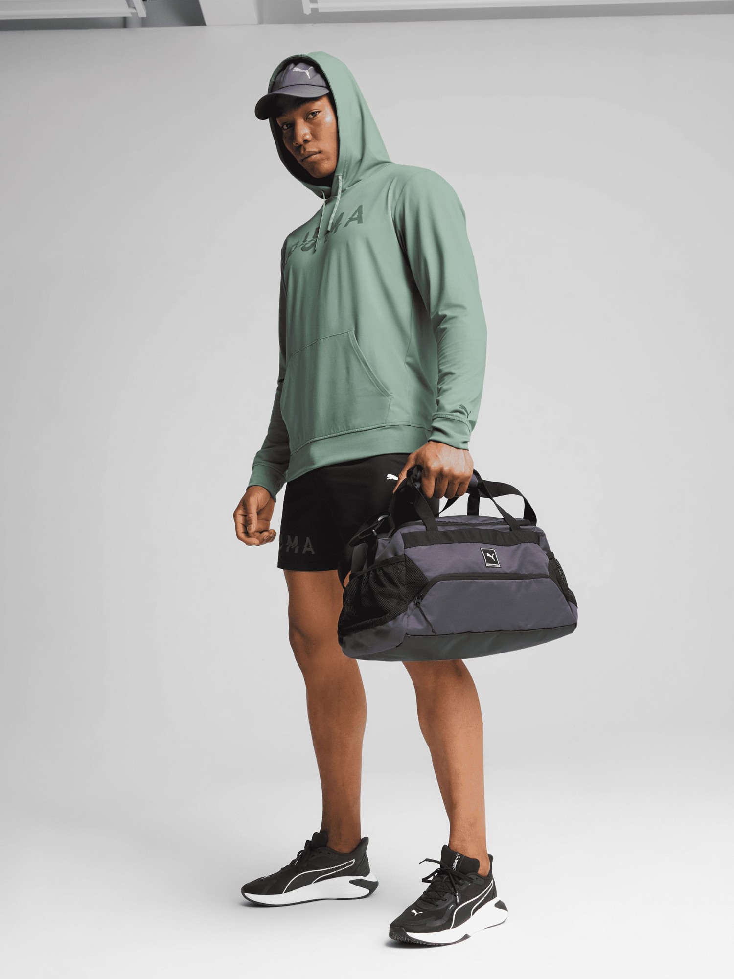 Толстовка мужская Puma CLOUDSPUN BRANDED HOODIE зеленая 52667830 изображение 2