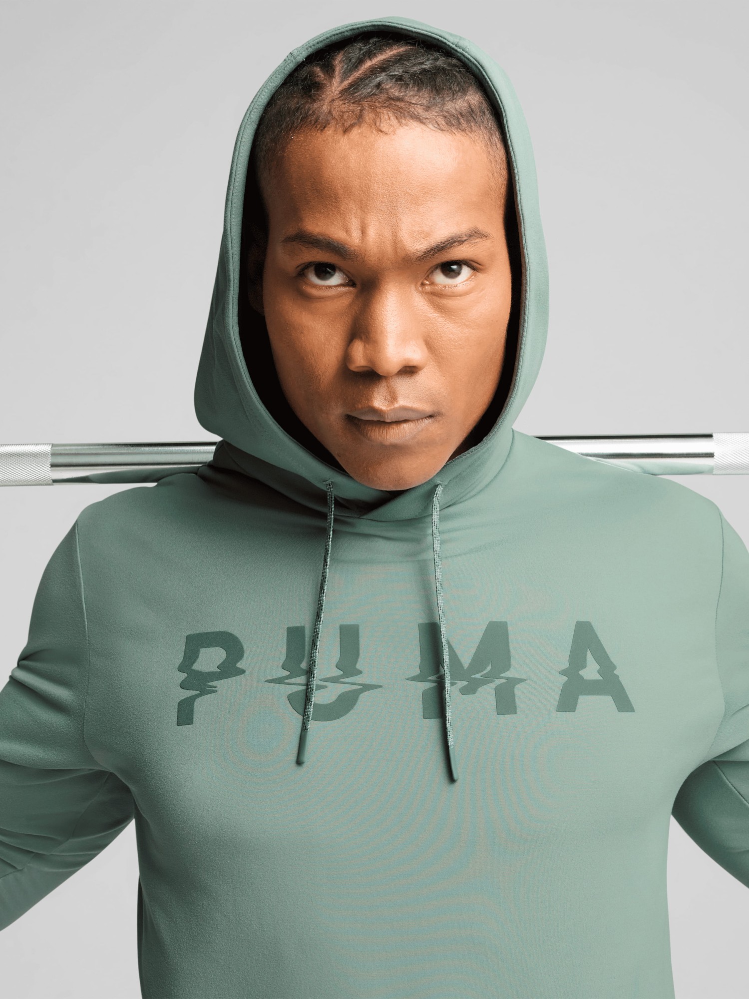 Толстовка мужская Puma CLOUDSPUN BRANDED HOODIE зеленая 52667830 изображение 5