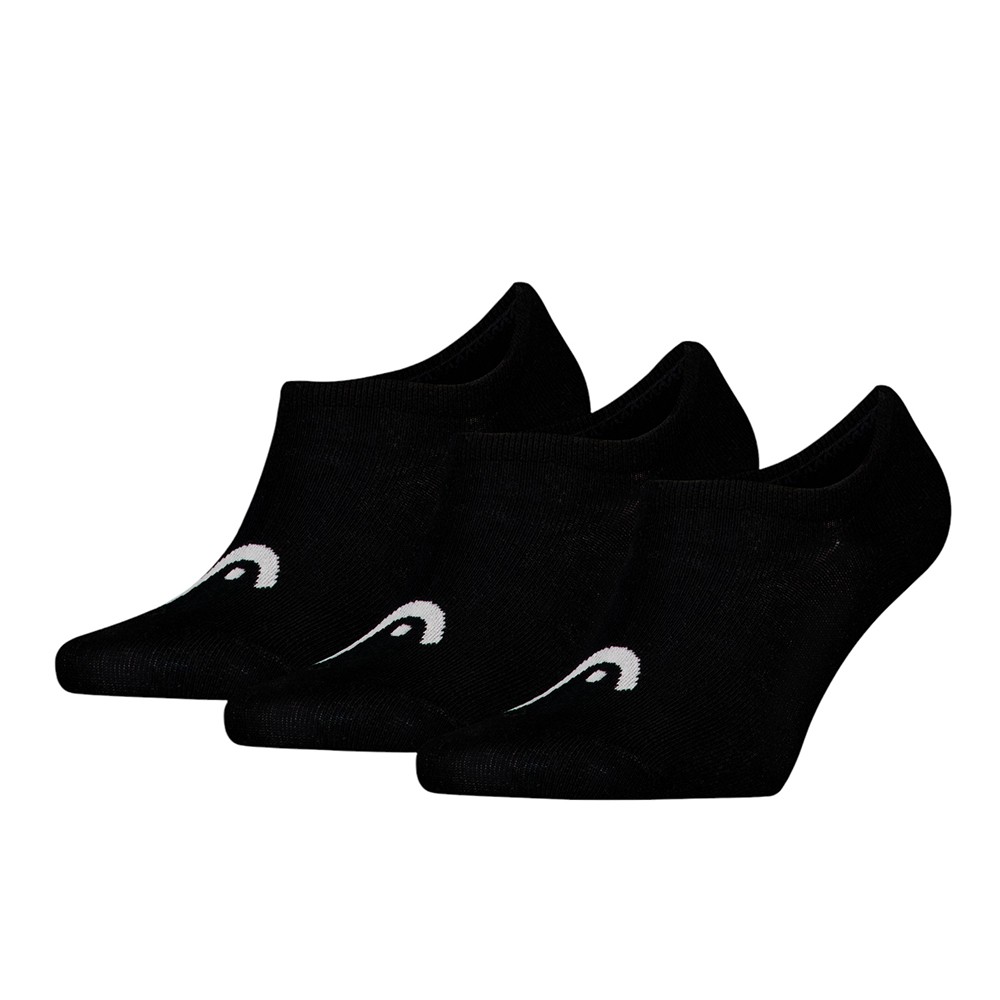 Носки унисекс HEAD ALL SPORTS TRAINING FOOTIE 3P черные 701229019001