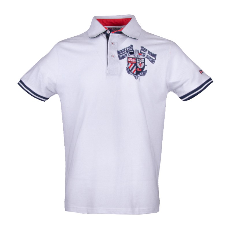 Футболка чоловіча Geographical Norway біла SQ259-100 изображение 2